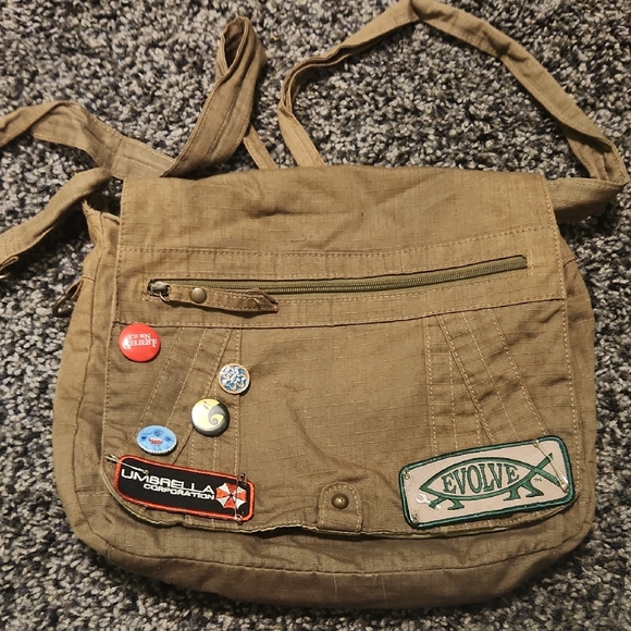 Target Handbags - Target Army Green Messenger Bag